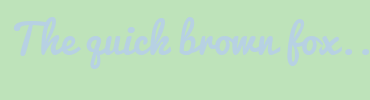 Image with Font Color B7D1E3 and Background Color BEE3BA